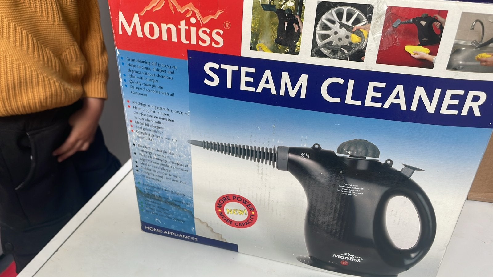 Montiss Steam Cleaner - Krachtige Handstoomreiniger, Ophalen, Zo goed als nieuw