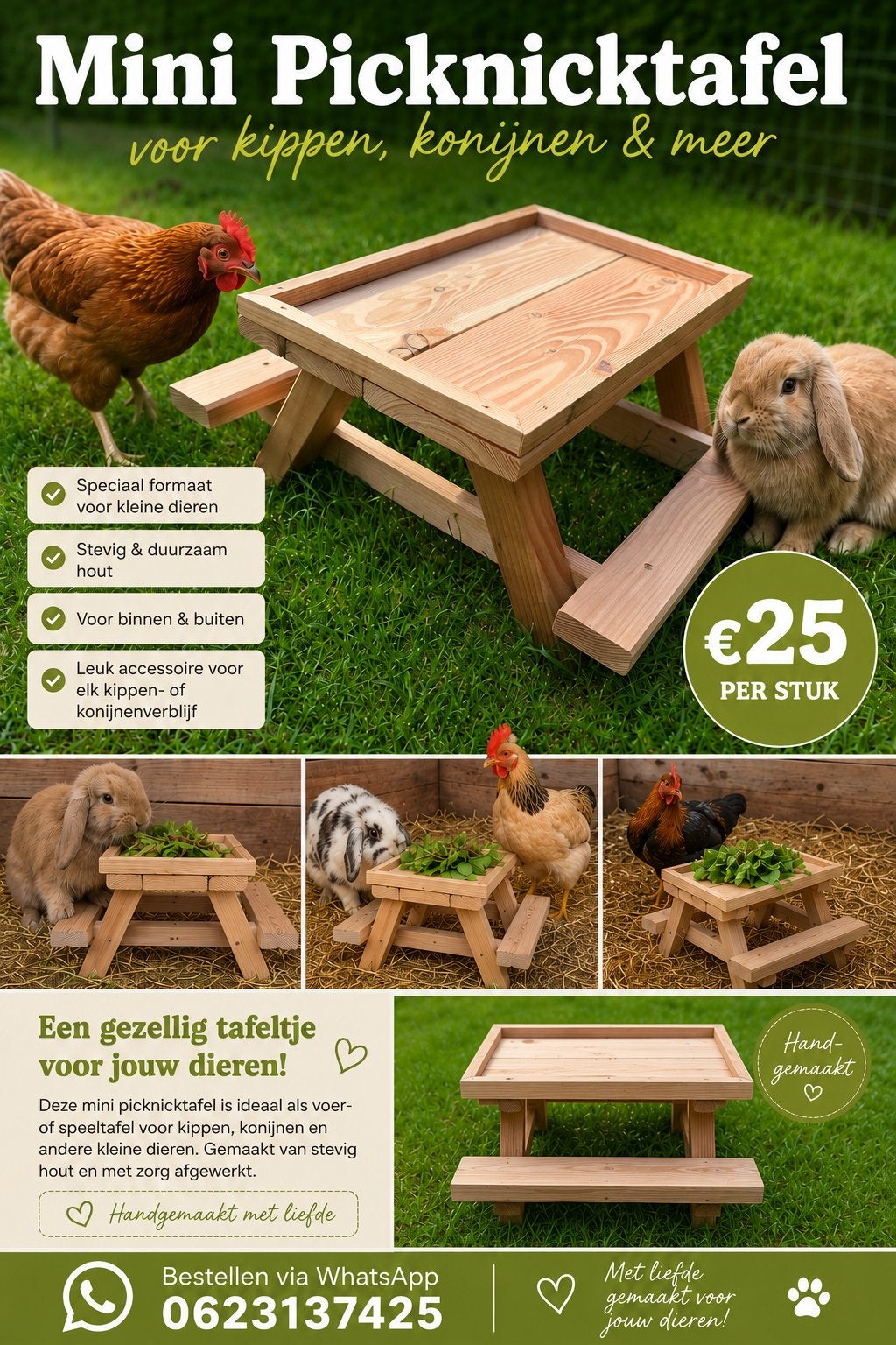 Chicknicktafel, Ophalen of Verzenden, Drinken en Voederen