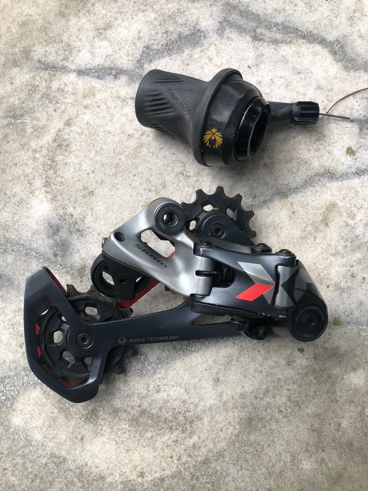 12 speed Sram derailleur en gripshift schakeling, Ophalen, Zo goed als nieuw