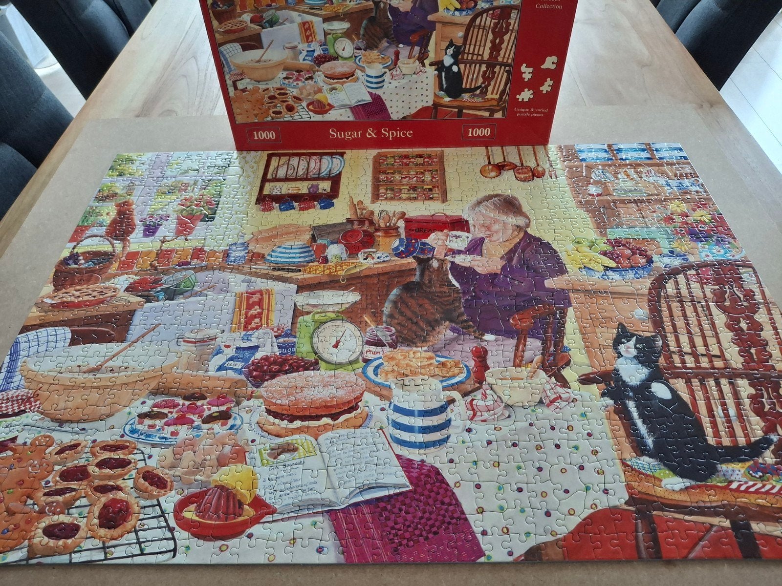 HOP puzzel 1000 stukjes., Ophalen, 500 t/m 1500 stukjes, Zo goed als nieuw, Legpuzzel
