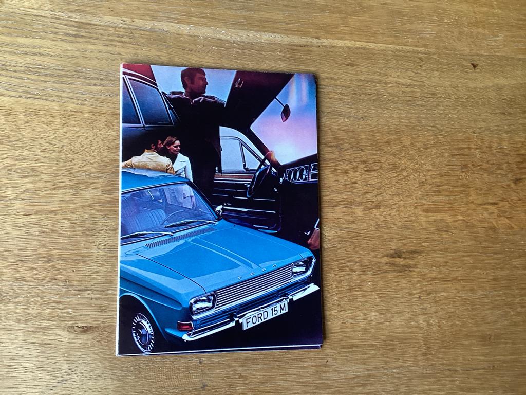 Ford 15M Brochure - Origineel uit de jaren '60, Ophalen of Verzenden, Zo goed als nieuw, Ford