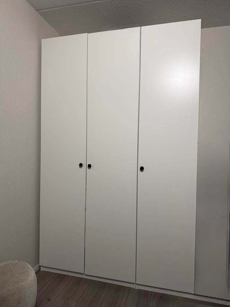 Ikea PAX - Witte kledingkast met 3 deuren, Ophalen, Gebruikt, 100 tot 150 cm, 200 cm of meer