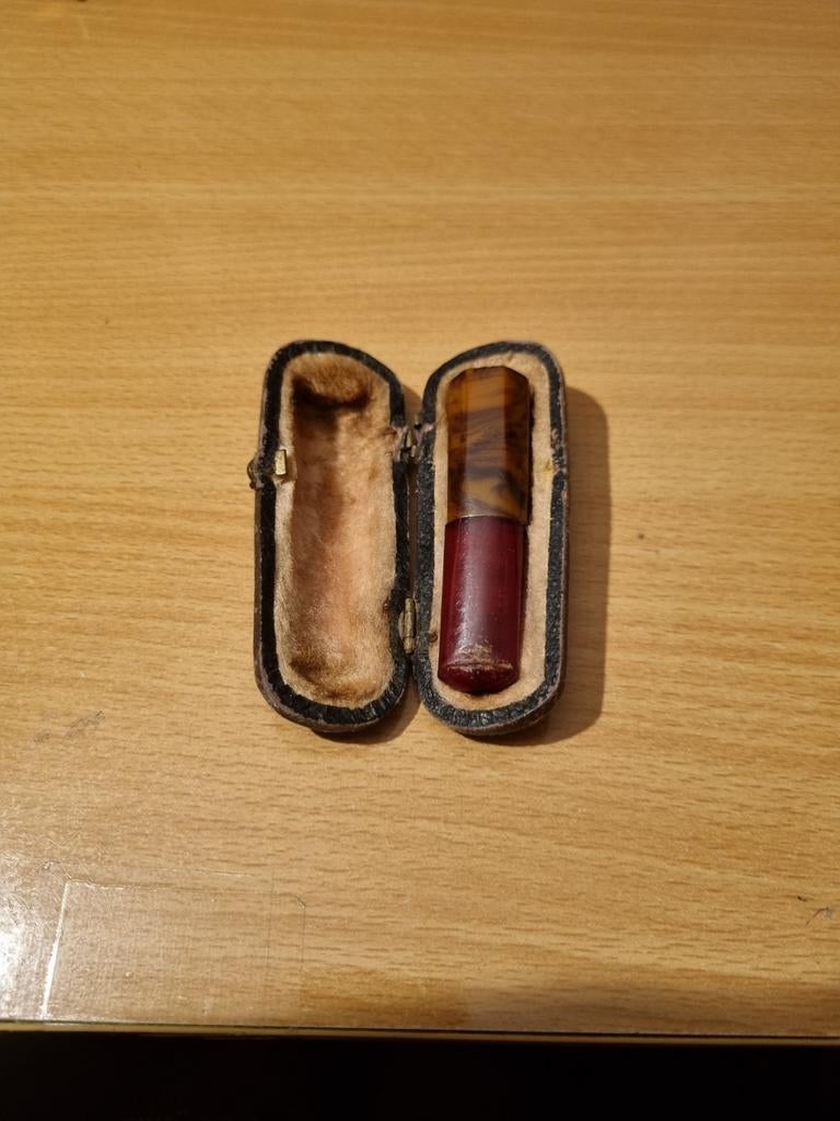Vintage sigarettenhouder met etui, Ophalen of Verzenden