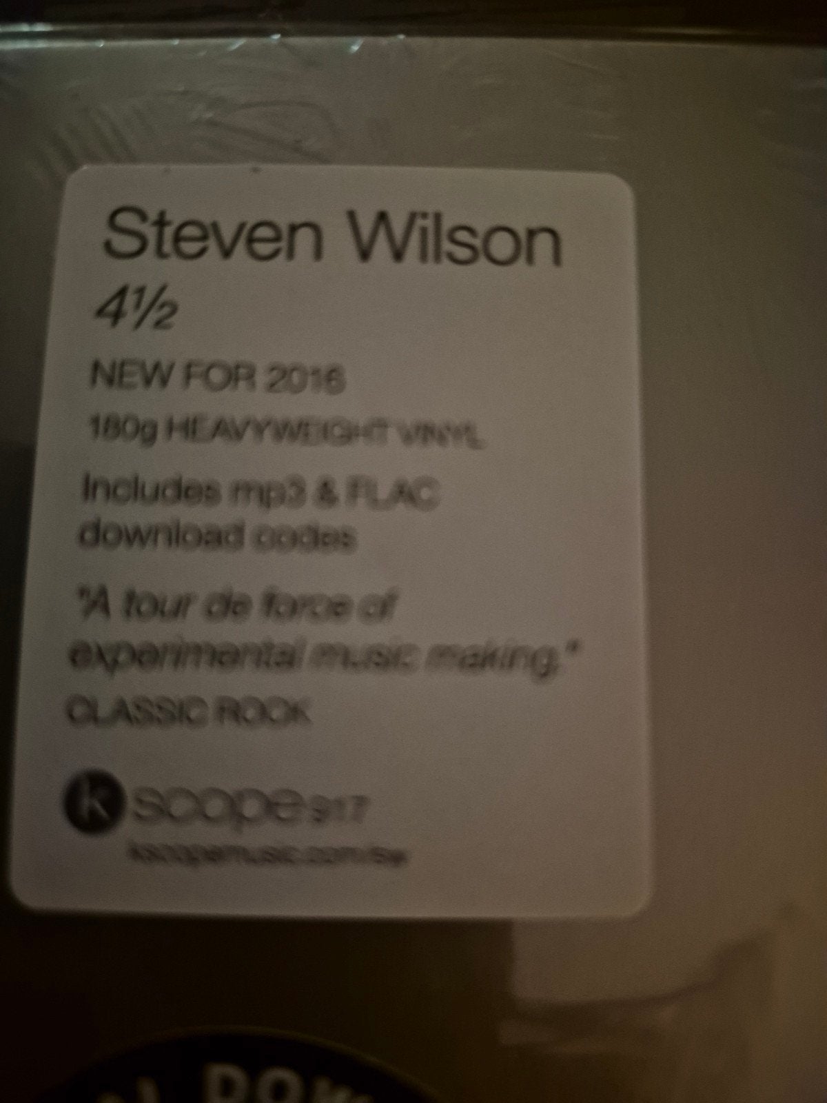Steven Wilson  4 ½ LP (180g Vinyl) Geseald / Eerste Persing, Ophalen of Verzenden, Nieuw in verpakking, EP, Eerste persing