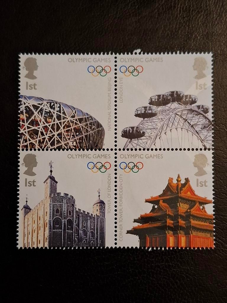 Engeland 2008 Olympische spelen Beijing, Postzegels en Munten, Ophalen of Verzenden, Postfris