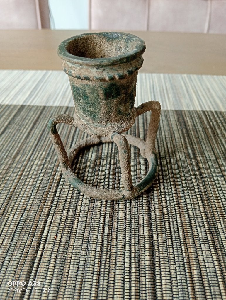 Bronzen wierookhouder of kohlpot rond 1000 v.Chr., Ophalen of Verzenden, Brons