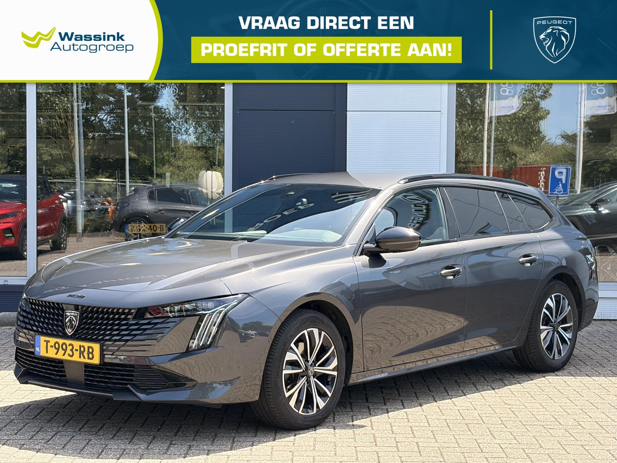 Peugeot 508 SW 1.2 PureTech 130 Allure | Parkeercamera | App, Auto's, Gebruikt, 1199 cc, Parkeersensor, Leder en Stof