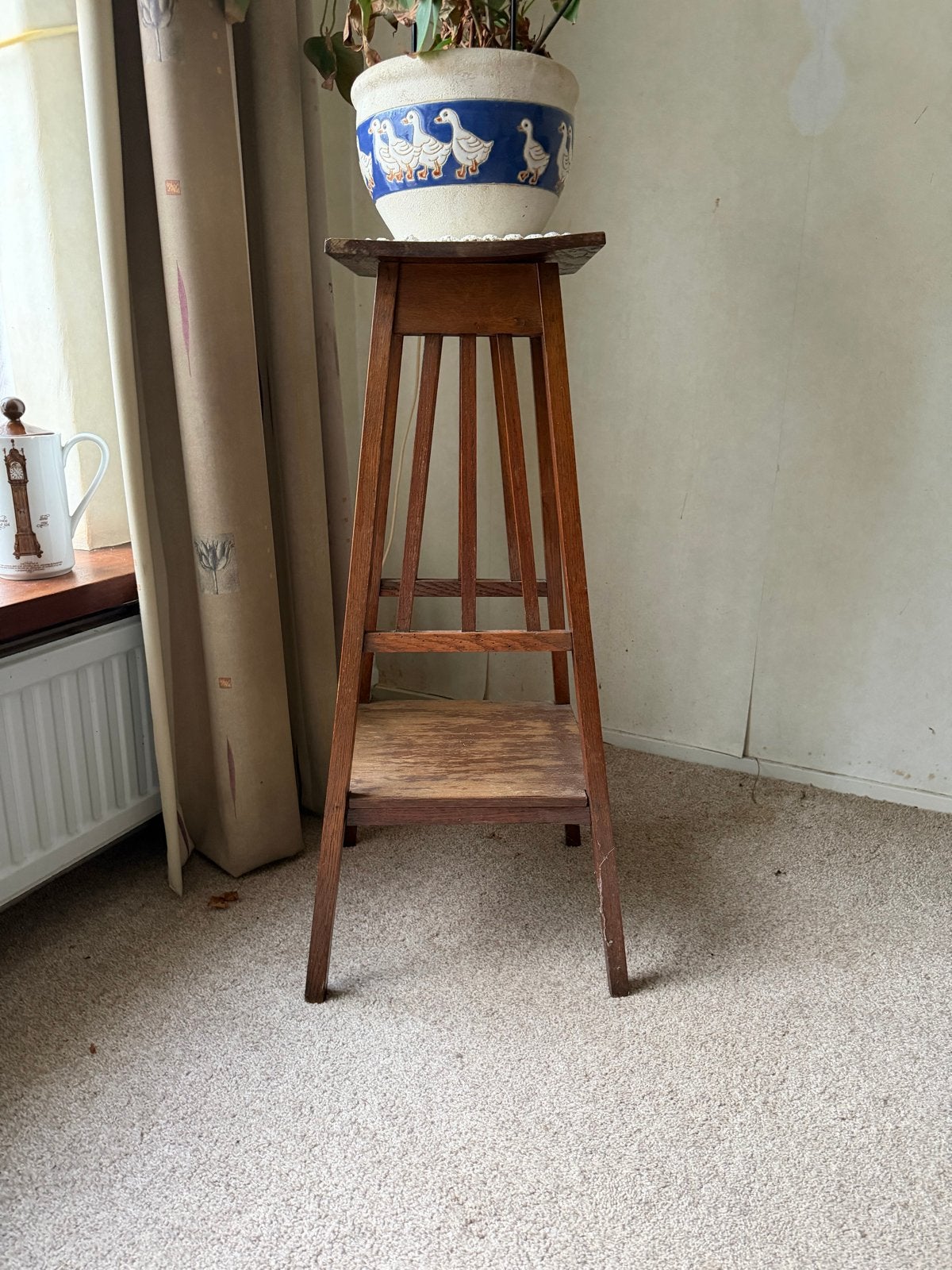 Vintage houten plantentafel, Ophalen