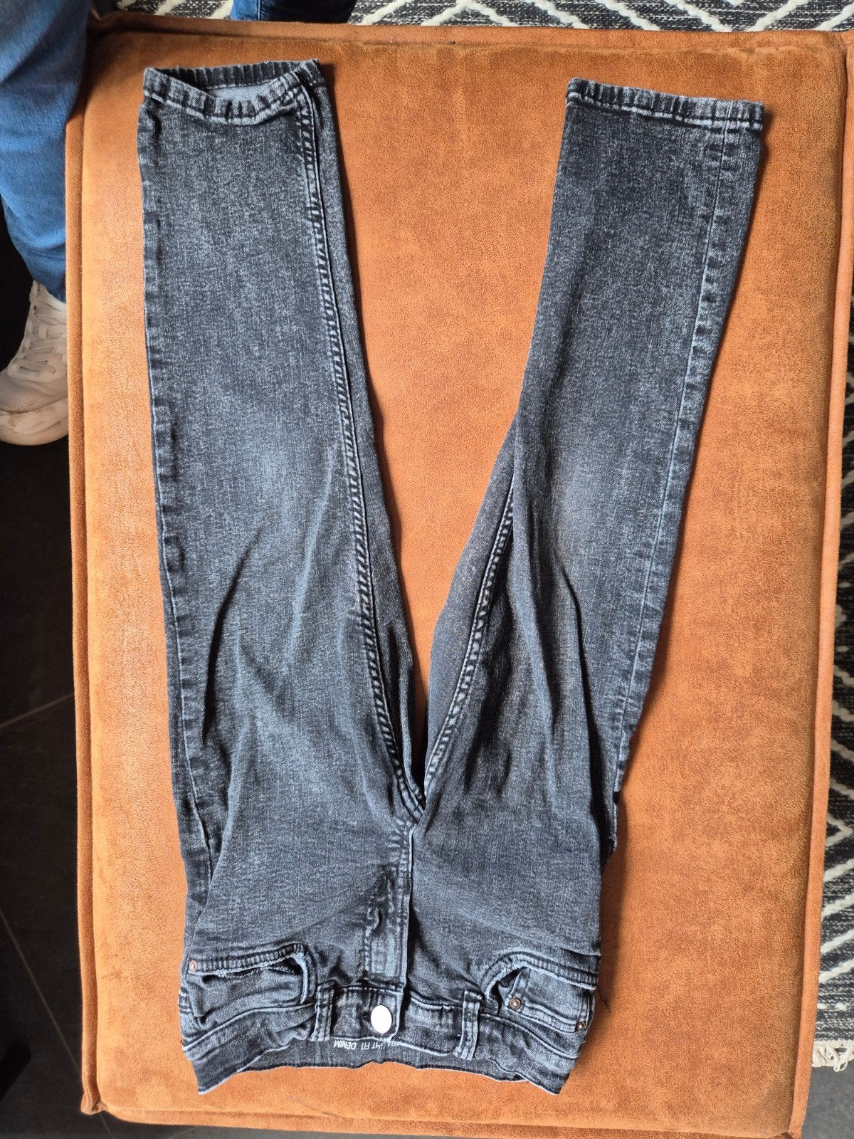 Zwarte Straight Fit Denim Jeans - Zara Kids Maat 134, Kinderen en Baby's, Kinderkleding | Maat 134, Broek, Gebruikt, Jongen of Meisje