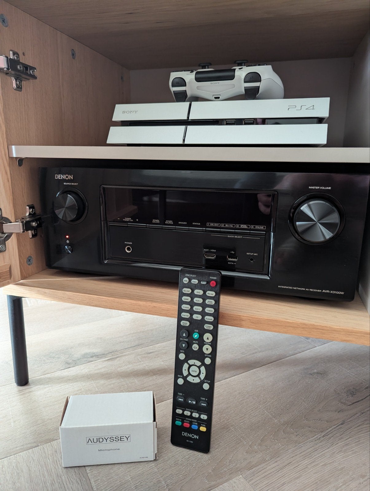 Denon AVR-X3100W 7.2 kanaals 4k ultra HD home receiver, 7.1-systeem, 70 watt of meer, Zo goed als nieuw, Overige spelers