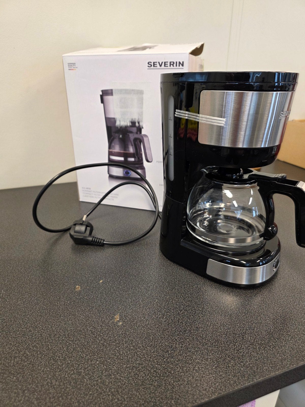 Severin Koffiezetapparaat - Nieuw in doos, Gemalen koffie, Ophalen of Verzenden, 2 tot 4 kopjes, Koffiemachine