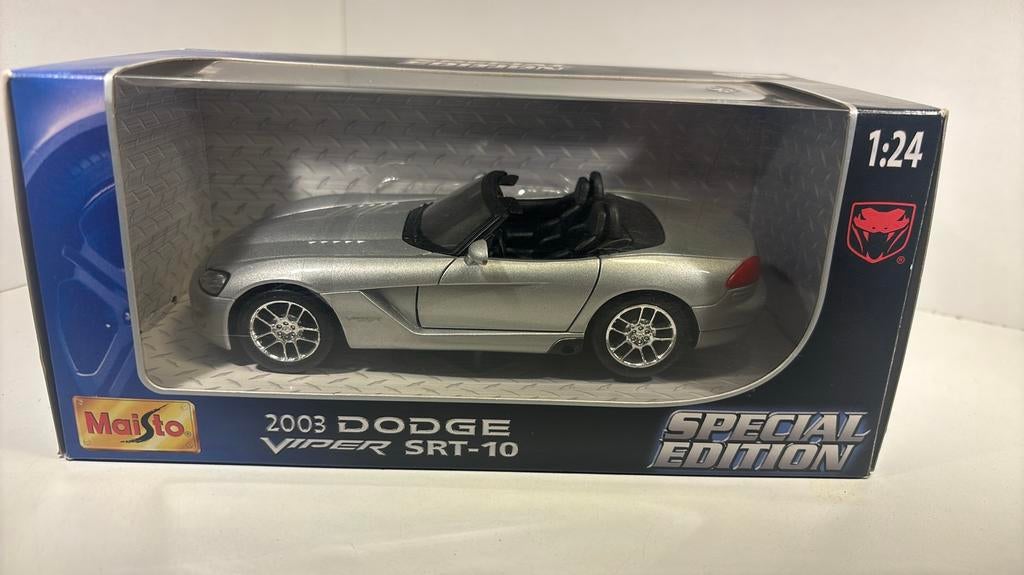 Dodge viper str-10 2003 maisto 1.24, Maisto, Ophalen of Verzenden, A, A