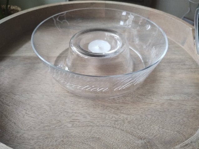 Z.g.a.n. Riviera Maison Decoration de la maison bowl/schaal, Schaal, Rond, Ophalen of Verzenden, Glas