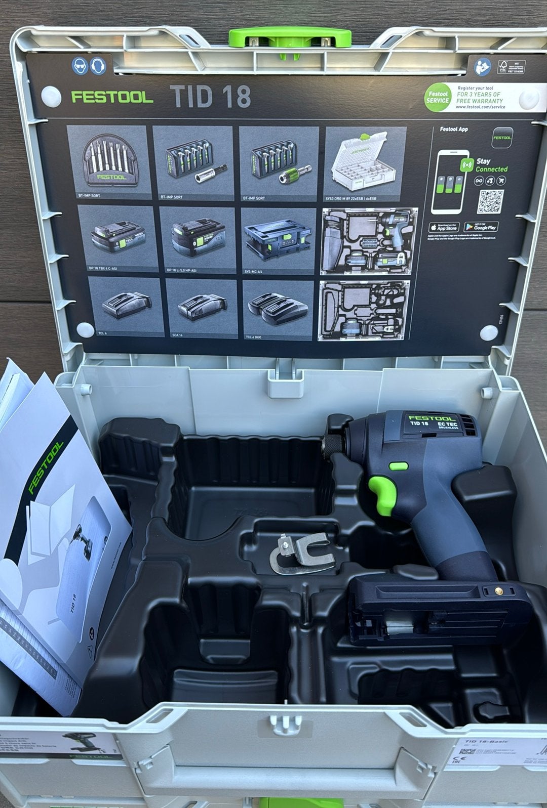 FESTOOL TID 18 BASIC BODY NIEUW, Variabele snelheid, Nieuw, Ophalen of Verzenden, Boor- en Schroefmachine