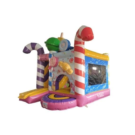 Candy Springkussen met Glijbaan - Huur, Ophalen
