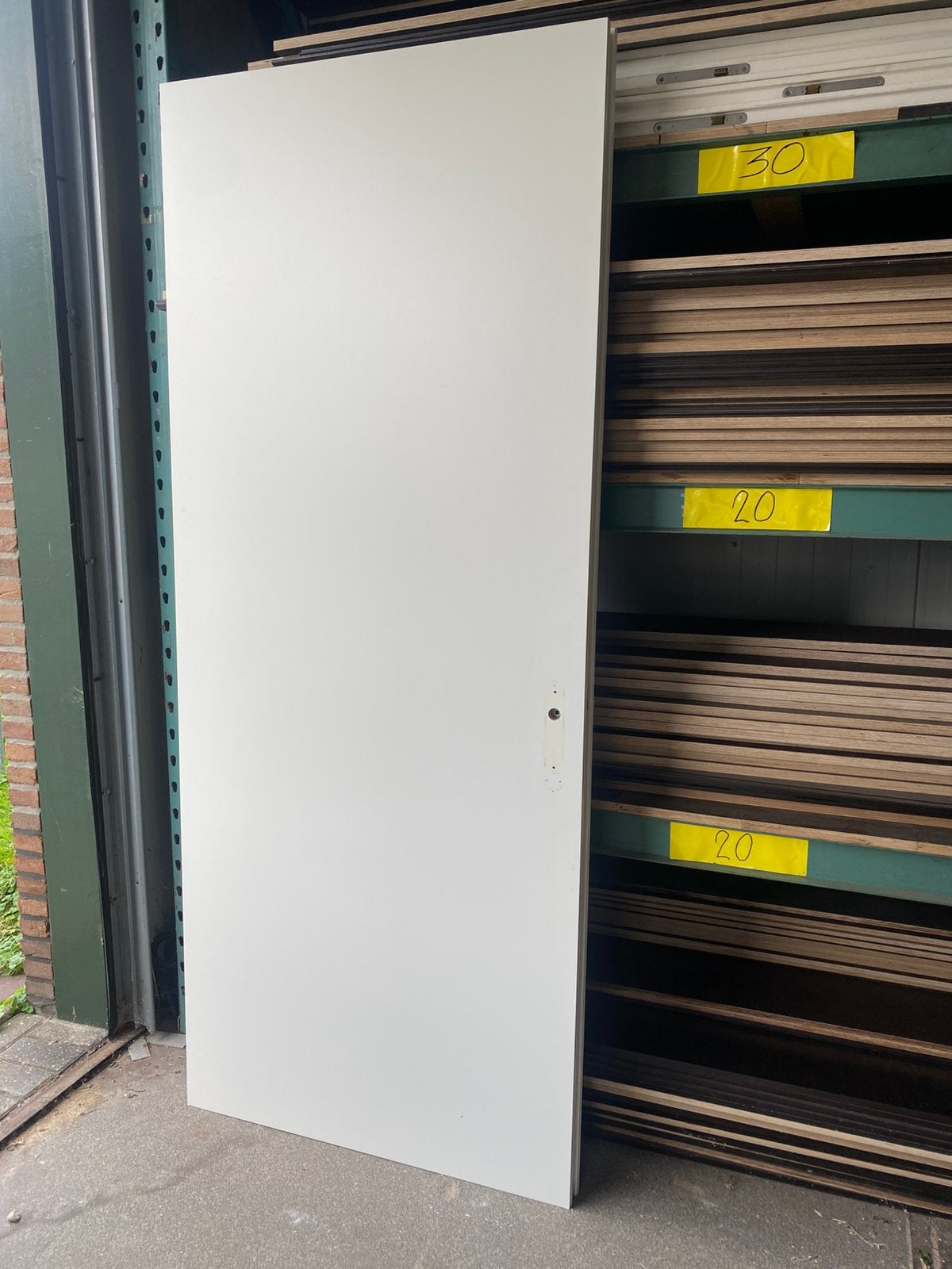 2x Opdekdeur links draaiend 231x93, Ophalen, 80 tot 100 cm, 215 cm of meer, Binnendeur