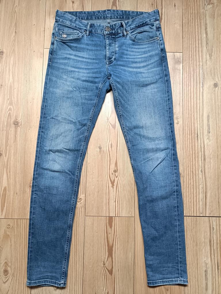 Cast Iron stretch maat 33-34, Ophalen of Verzenden, Zo goed als nieuw, Blauw, W33 - W34 (confectie 48/50)