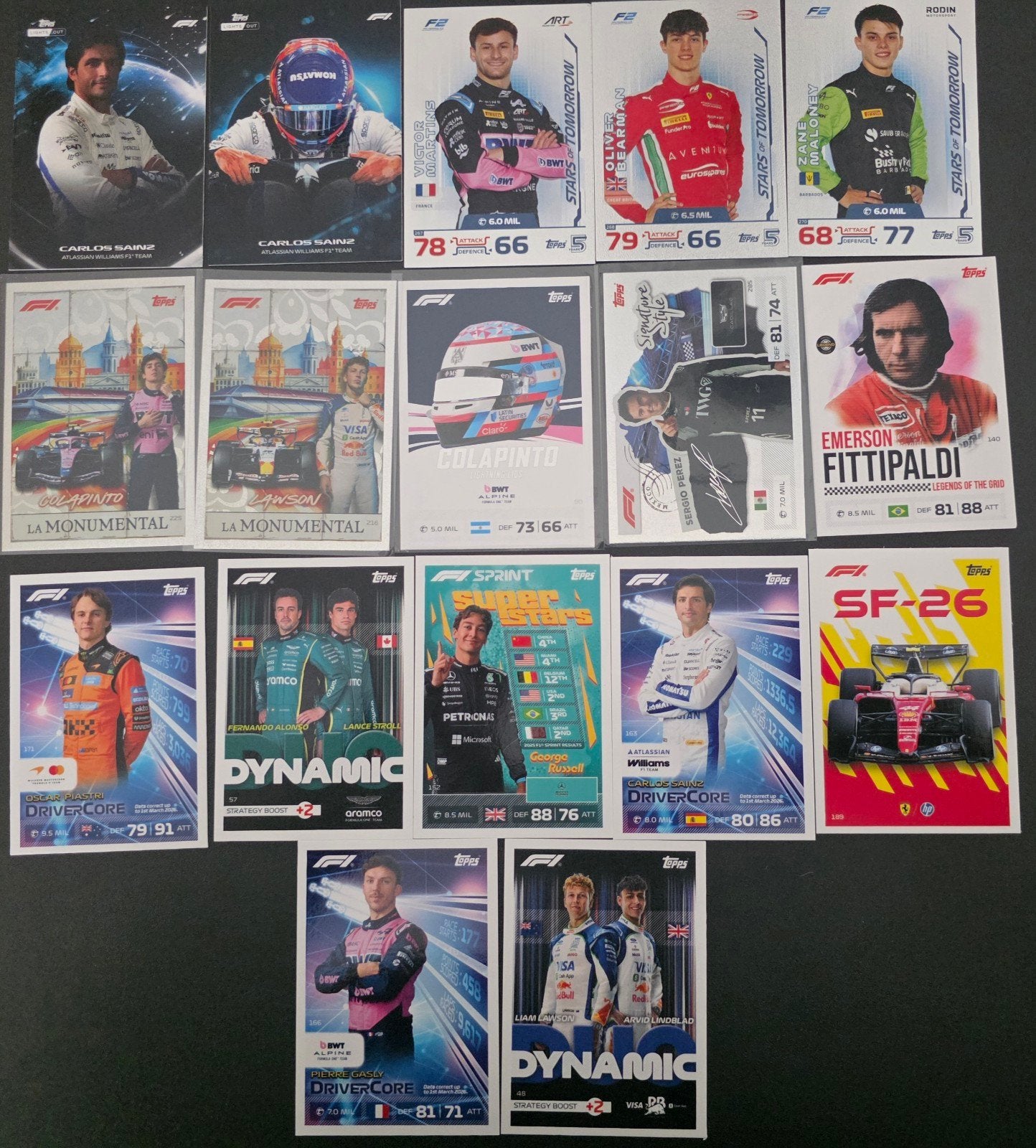 Partij Topps F1 Kaarten. Lees info!, Ophalen of Verzenden, Zo goed als nieuw, Meerdere kaarten