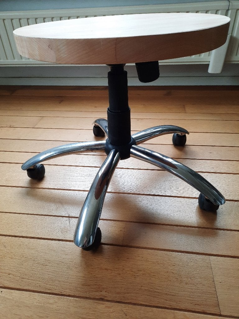Bijzet tafel op wieltjes, Huis en Inrichting, Ophalen of Verzenden, Rond, Minder dan 55 cm, 45 tot 60 cm
