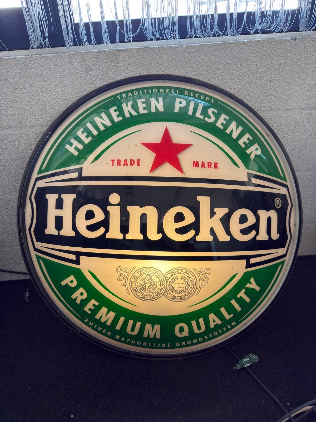 Heineken lichtbak, Verzamelen, Ophalen of Verzenden, Zo goed als nieuw, Reclamebord, Plaat of Schild, Heineken