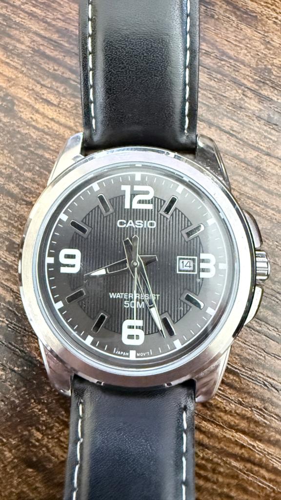 Casio MTP-1314P Herenhorloge - Klassiek en Duurzaam, Casio, Staal, Polshorloge, Ophalen of Verzenden