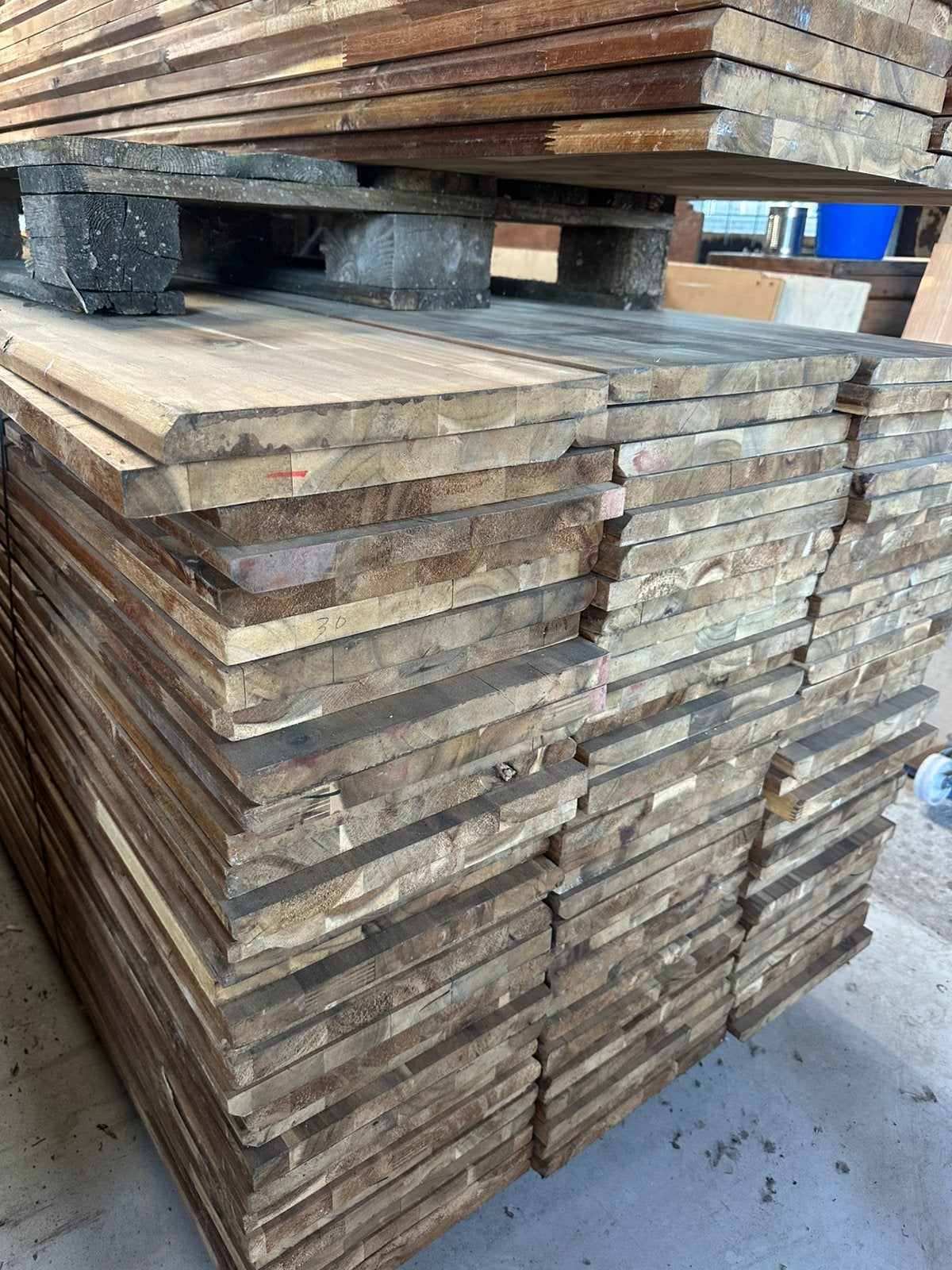 Massief houten planken teak, Ophalen, Zo goed als nieuw