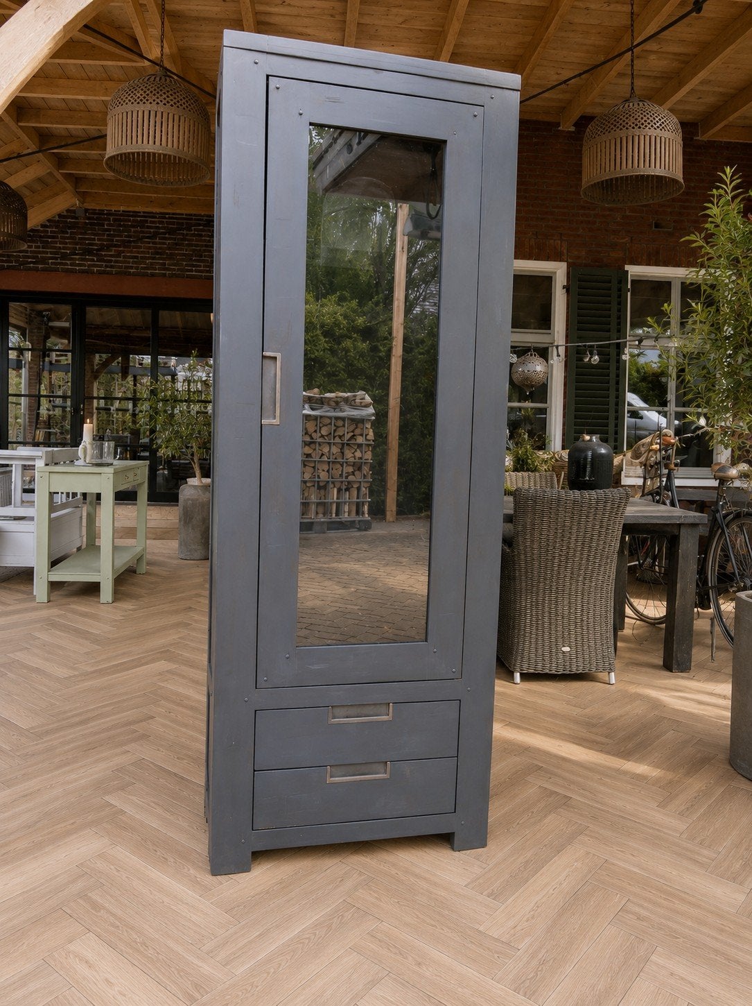 vitrinekast kast buffetkast, Ophalen of Verzenden, 25 tot 50 cm, 200 cm of meer