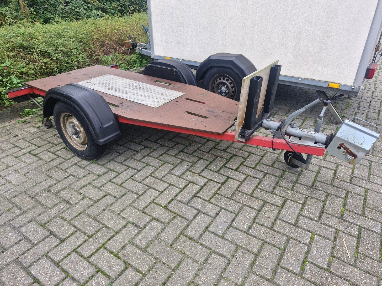 Aanhanger 3 meter lang, Ophalen, Gebruikt