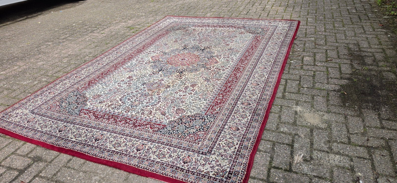 Prachtig groot vintage Perzisch wollen tapijt 300x200!, Huis en Inrichting, Stoffering | Tapijten en Kleden, Perzisch, 200 cm of meer
