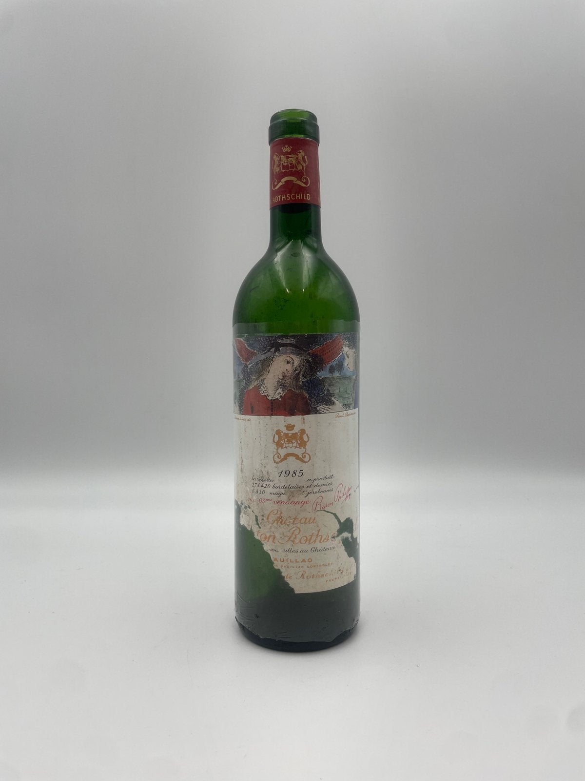 Château Mouton Rothschild 1985 - Rode Wijn, Ophalen of Verzenden, Gebruikt, Frankrijk, Rode wijn