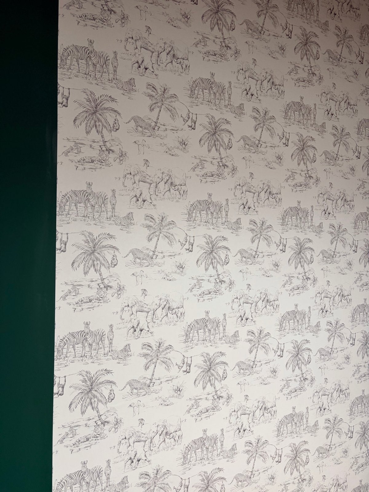 Ashford & Sons Vliesbehang met Dierenprint, Huis en Inrichting, Stoffering | Behang, Ophalen, Natuurlijk, Overige merken, Wit