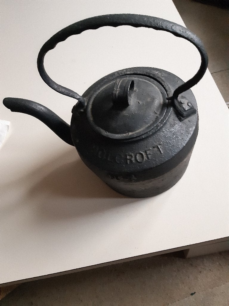 antiek ijzeren ketel, Holcroft, genummerd, Ophalen of Verzenden