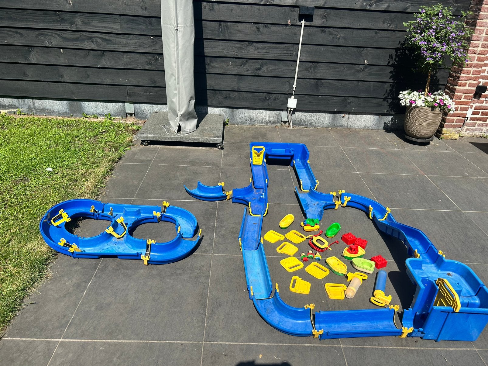 Aquaplay waterbaan groot. Veel onderdelen & accessoires, Ophalen, Zo goed als nieuw