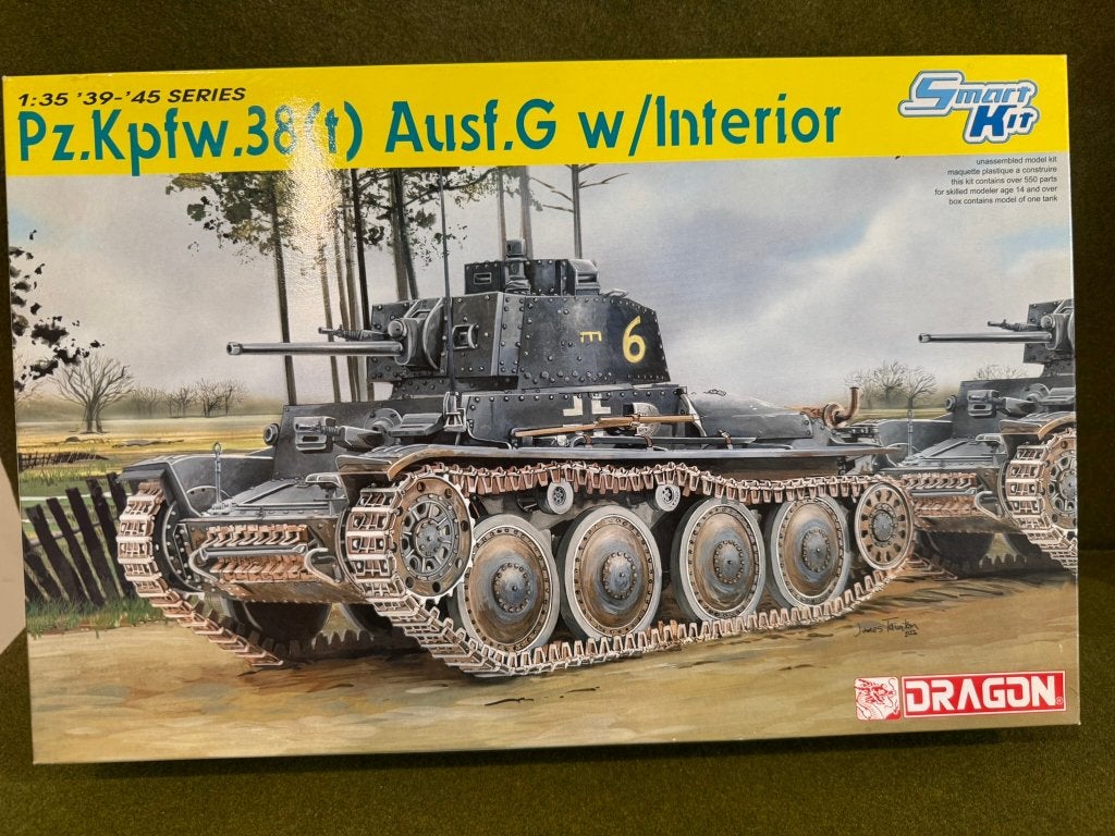 Dragon 1/35 6290 German PzKpfw 38t G w.Interior, Overige merken, Tank, Verzenden, 1:32 tot 1:50