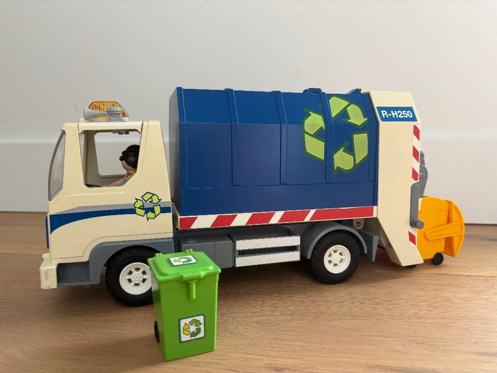 Playmobil Vuilniswagen 4129, Kinderen en Baby's, Speelgoed | Playmobil, Complete set, Voertuig, Ophalen of Verzenden, Zo goed als nieuw