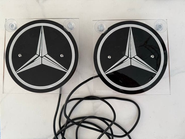 Set van 2 lichtbakjes Mercedes-Benz logo voor vrachtwagen, Verzenden, Nieuw