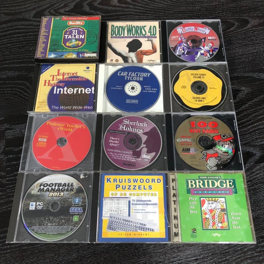Partij Vintage PC CD-ROM Software - Educatief, Ophalen of Verzenden