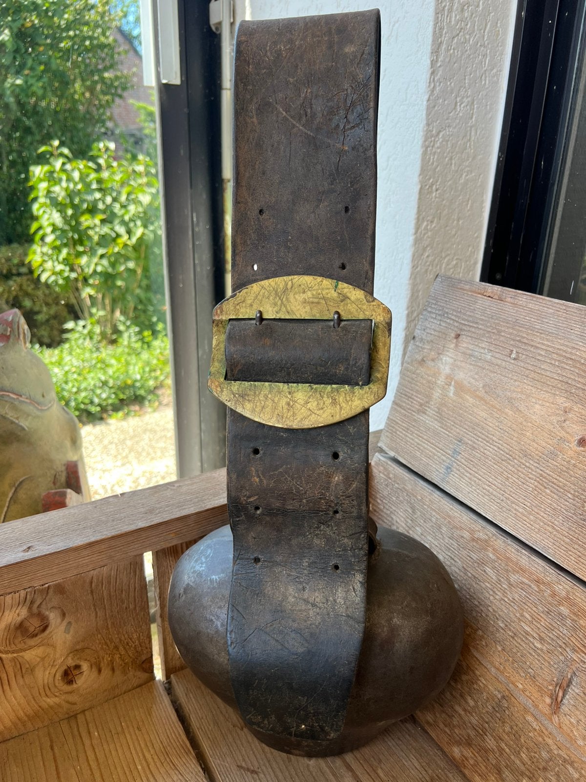Grote Authentieke Mooie Antieke Zwitsere GUSSET Alpen KOEBEL, Antiek en Kunst, Curiosa en Brocante, Ophalen of Verzenden
