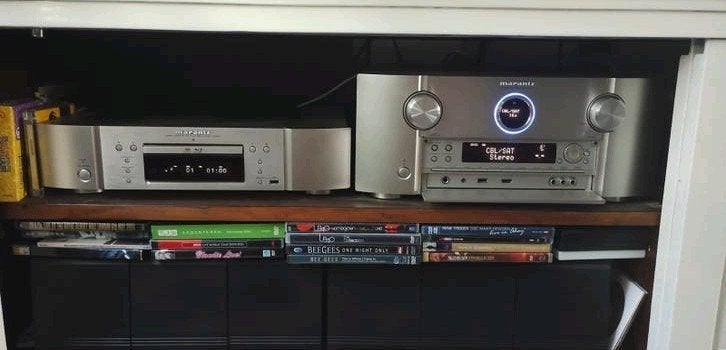 Marantz SR7013 + Blu-Ray UD5005 Atmos Spotify 4K phono Kef, Ophalen, Zo goed als nieuw, 120 watt of meer, Marantz