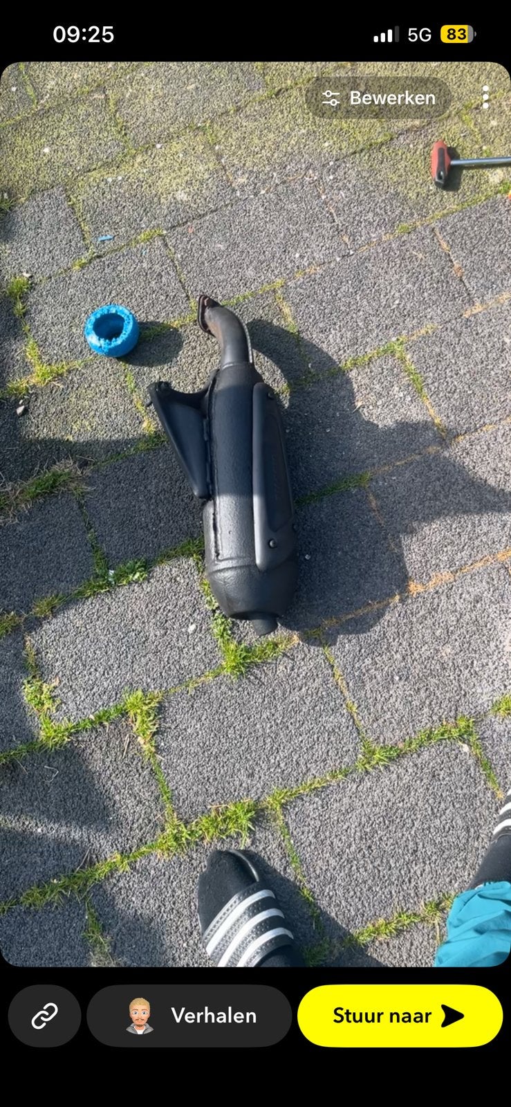 Uitlaat se01, Ophalen, Gebruikt, Uitlaat, Piaggio