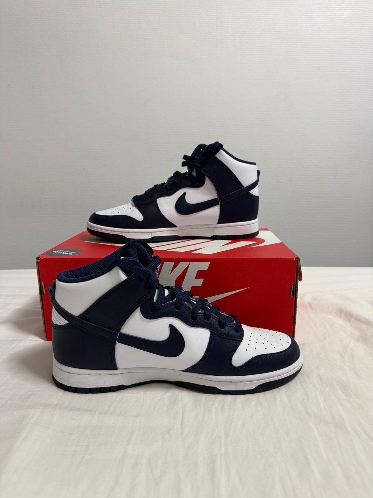 Nike Dunk High Retro Midnight Navy, maat 44,5, Ophalen of Verzenden, Zo goed als nieuw, Blauw