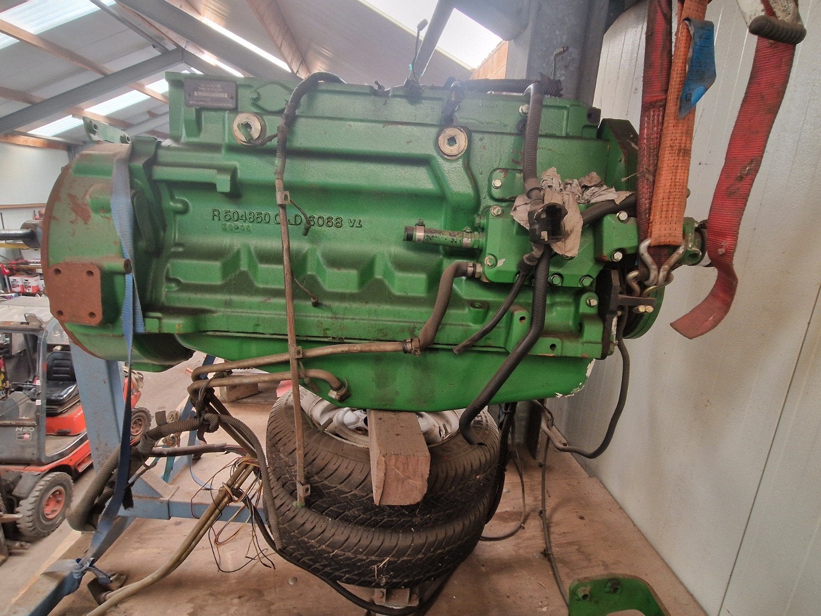 motor blok John Deere 6068, Ophalen