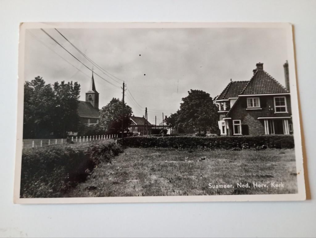 Suameer bij Bergum 1956, Verzamelen, Ophalen of Verzenden, 1940 tot 1960, Gelopen, Friesland