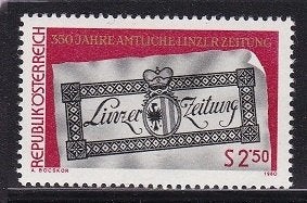 1272 - Oostenrijk michel 1657 postfris , Officiele Linzer, Verzenden, Postfris