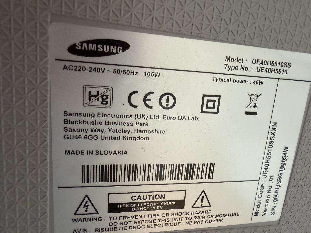 Samsung Smart TV 40", Audio, Tv en Foto, Televisies, Ophalen, 50 Hz, HD Ready (720p), 80 tot 100 cm