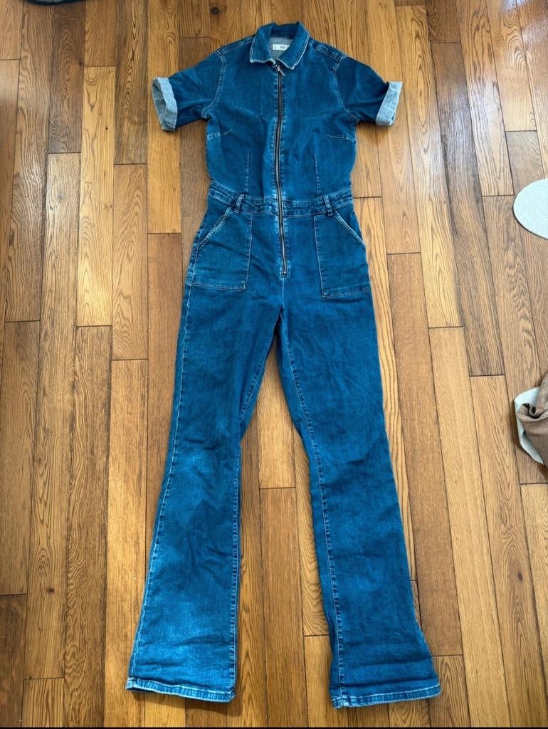 Mango denim jumpsuit maat L met stretch, Kleding | Dames, Jumpsuits, Mango, Blauw, Maat 42/44 (L), Ophalen of Verzenden