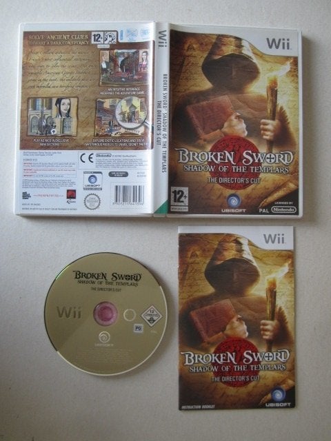 Broken Sword Nintendo Wii, 1 speler, Ophalen of Verzenden, Zo goed als nieuw, Role Playing Game (Rpg)