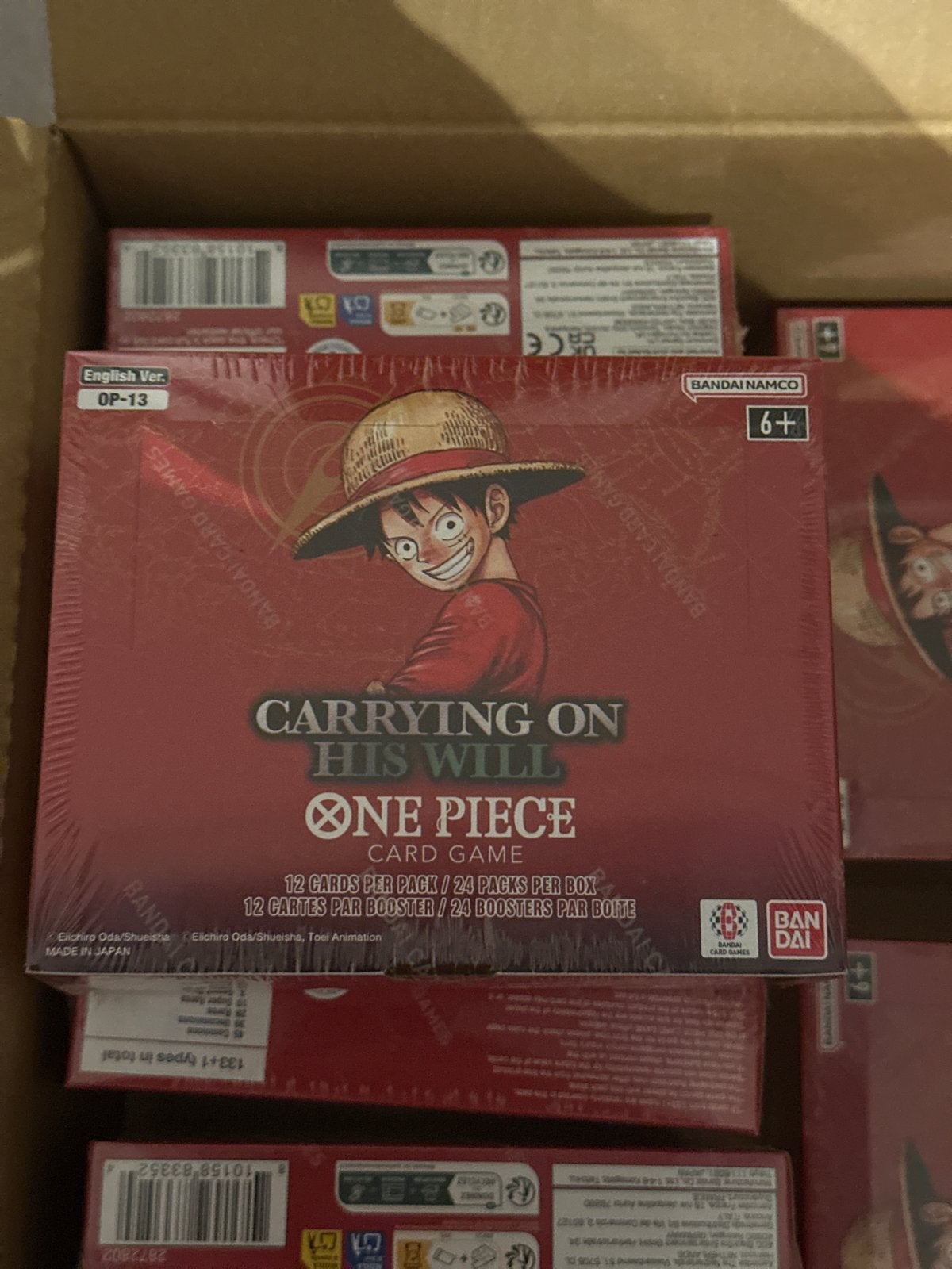 One Piece OP-13 Boosterbox, Hobby en Vrije tijd, Ophalen of Verzenden, Nieuw, Boosterbox