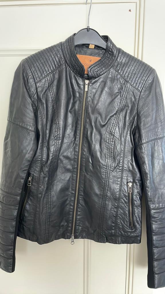 Goosecraft leren jasje, Zwart, Maat 42/44 (L), Ophalen of Verzenden, Jasje