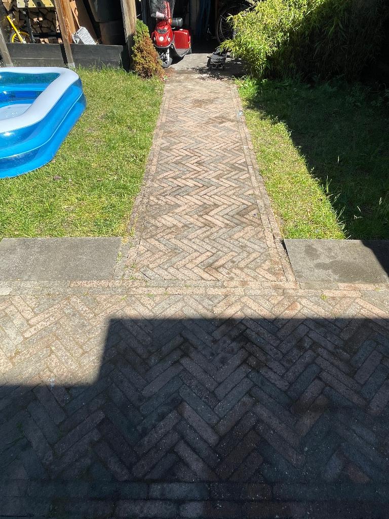 Klinkers, Waalformaat, Rood/Bruin, 7,7m2 – Gratis afhalen, Ophalen, Gebruikt, Beton, Klinkers